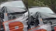 Así quedó el auto de Mauro Icardi tras un inesperado accidente en Turquía