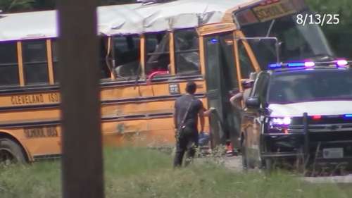 Cleveland ISD bus driver admitted to being distracted when bus overturned with 57 students inside, records say