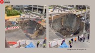 Bangkok road collapses into massive sinkhole, swallows cars, electric poles; viral video shows dramatic scene: ‘Where is it going?’