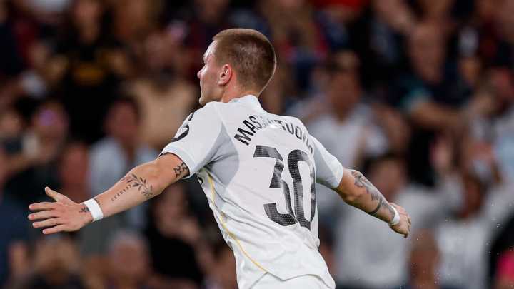 Mastantuono hizo su primer gol en el Real Madrid que ganó 4