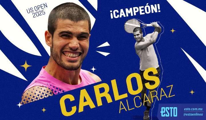 ¡Le arrebató la corona! Carlos Alcaraz es campeón del US Open tras derrotar a Jannik Sinner y solo perder 1 set en el torneo