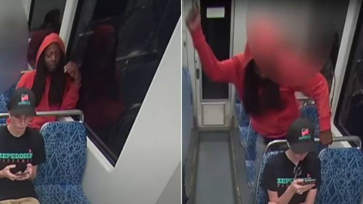 Divulgan el video del asesinato de una joven ucrania a manos de un homeless en el metro de Charlotte