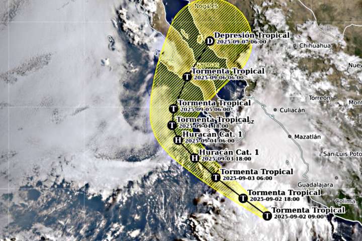Depresión tropical se intensifica a tormenta tropical Lorena; podría tocar tierra en BCS