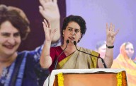 NDA trying to buy people's votes with doles, need to teach them lesson: Priyanka Gandhi