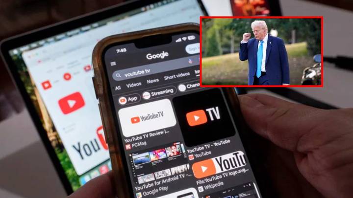 YouTube pagará más de 245 mdd a Trump por suspender su cuenta tras disturbios de 2021