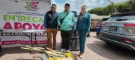 AGRADECEN FAMILIAS DE AMECAMECA EL APOYO OTORGADO POR EL GOBIERNO LOCAL; RECIBEN PAQUETES DE AYUDA A BAJO COSTO