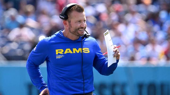 Sean McVay says he tore his plantar fascia during the Rams' victory over Titans