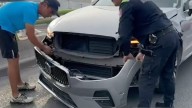 Matrimonio desata par de choques al cambiar de carril en Nazario