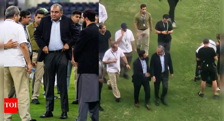 The moment when Mohsin Naqvi stormed out of the ground with Asia Cup trophy