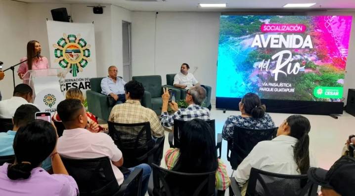 Gobernadora y alcalde de Valledupar presentan proyecto de avenida del río