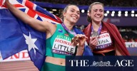 World Athletics Championships: Dr Mackenzie Little wins world javelin bronze after working as a doctor at Royal North Shore Hospital in Sydney