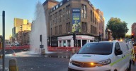 Nottingham water leak live updates as jet shoots 30ft into air in city centre