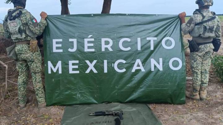 Sedena asegura arma larga y cartuchos en operativo en campo agrícola de Navolato