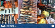Encontraron un arsenal durante un allanamiento por violencia de género en Lugano