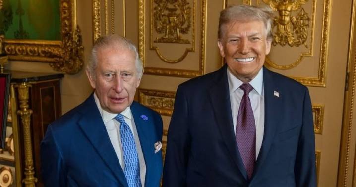 King Charles hides hands in snap with Trump as 'sausage fingers' claim returns