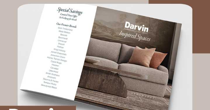 Darvin Furniture & Mattress unveils the 'Inspired Spaces' catalog sale