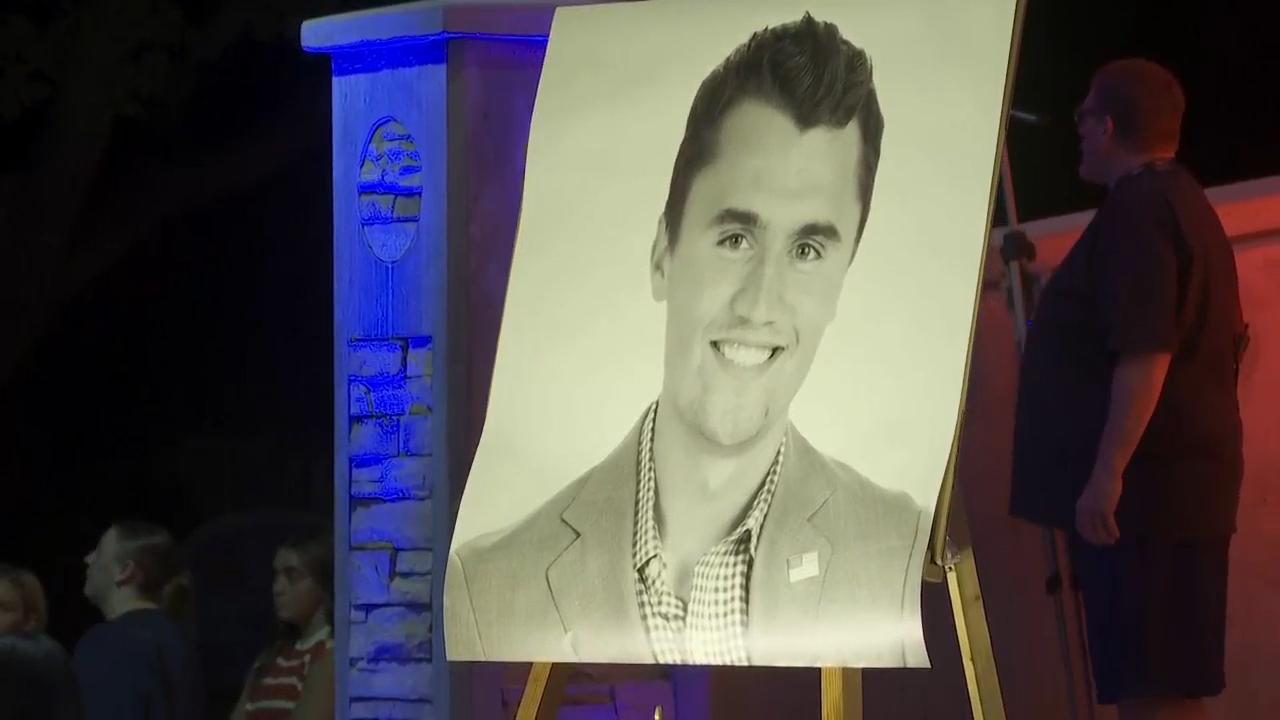 Conservative commentator Charlie Kirk remembered at vigil in Orem, Utah