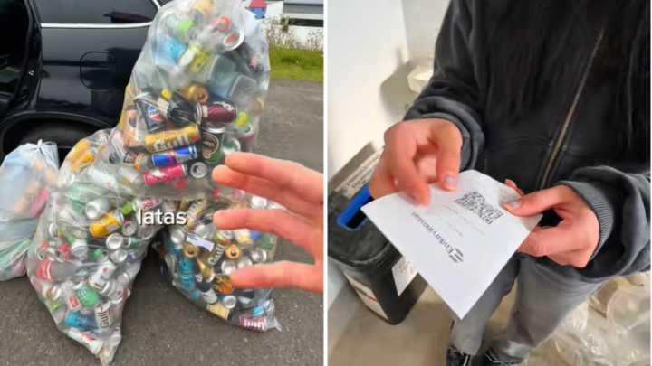 Un español acumula más de 400 latas durante todo el verano en Islandia y esta es la cantidad de total de dinero que recibe por ellas: allí es muy común