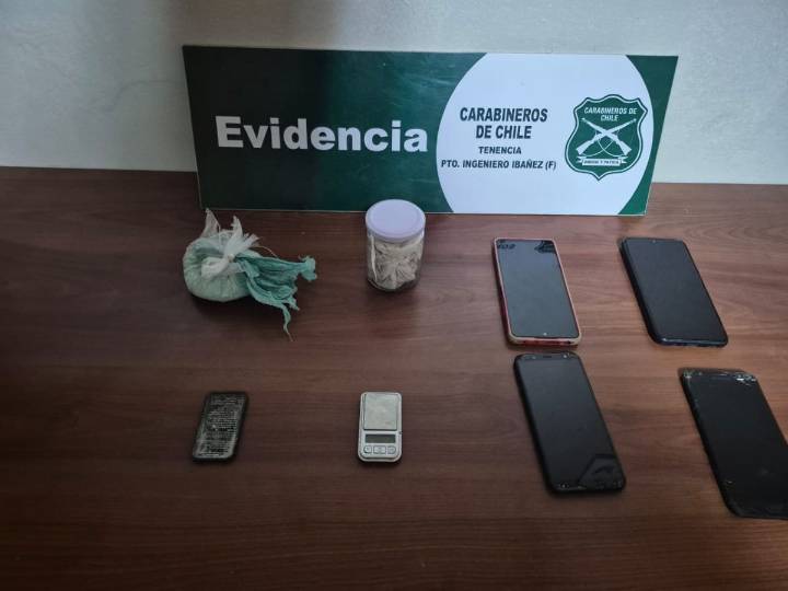 Denuncia ciudadana fue clave: Detienen a 4 personas por tráfico de drogas en Puerto Ibáñez