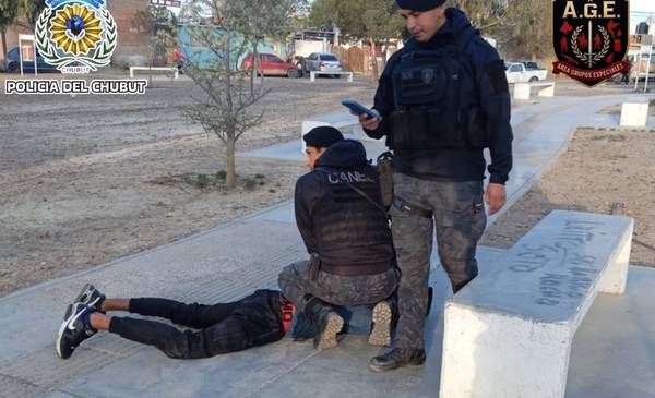 Puerto Madryn: un joven arrojó un botellazo a la policía y terminó demorado