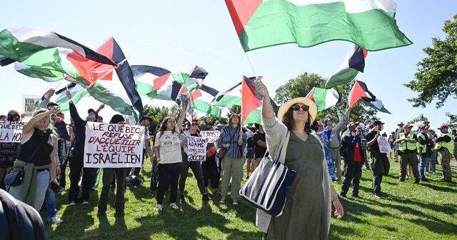 Montreal cycling Grand Prix draws protests against Israel