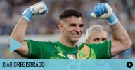 Dibu Martínez: "El mejor arquero del fútbol argentino es Armani"