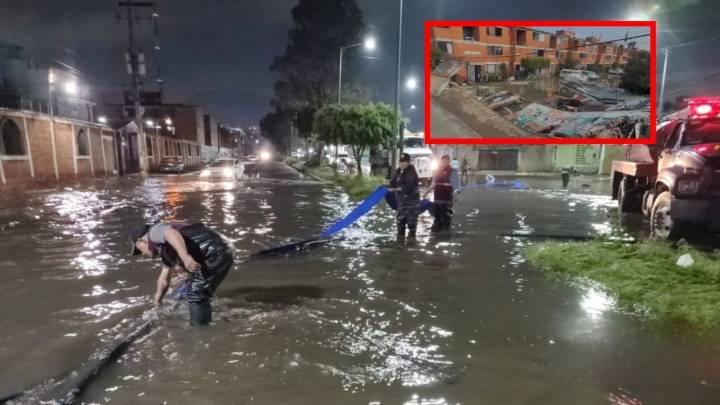 Atienden emergencia por lluvias en La Paz, Nezahualcóyotl y Chimalhuacán
