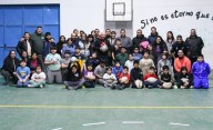 Sastre visitó la Escuela de Rugby "Aonikenk RC"