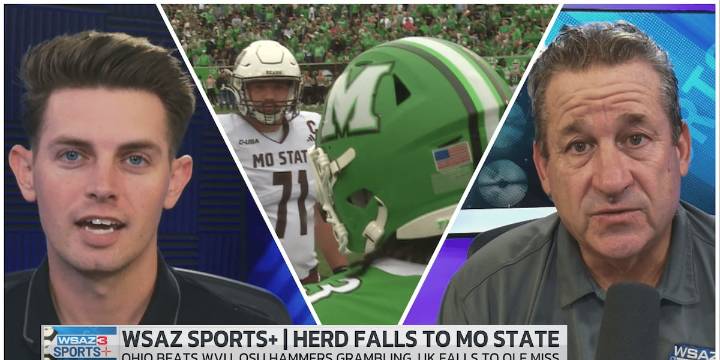 WSAZ Sports + | Marshall, WVU & UK fall + Ohio State & Ohio claim victories