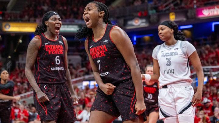 Boston, Mitchell lead Fever past Aces, set up decisive Game 5
