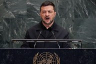 Ukraine’s president says the world is in `the most destructive arms race in history’