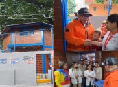 En San Bernardino entregaron módulo de salud, cancha deportiva y parque biosaludable