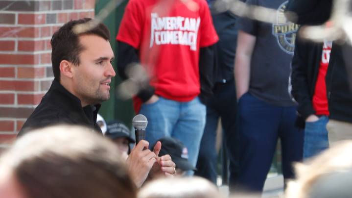 Charlie Kirk shot at Utah university. His tour visited MSU in April