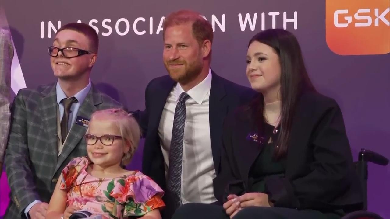 Prince Harry attends charity awards event during visit to the UK
