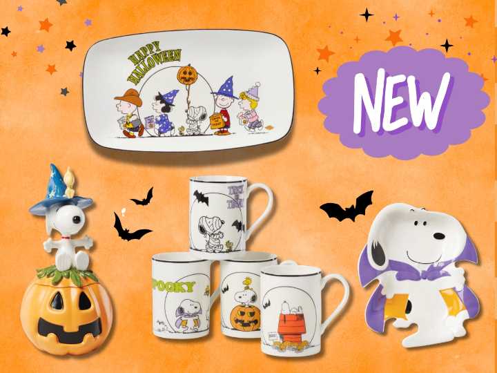 Lenox's Snoopy collection is the perfect way to welcome the Great Pumpkin for Halloween