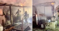 Person found dead inside burning mobile home in St. Lucie County