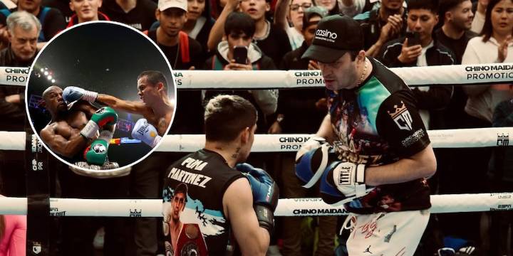 Así fue la exhibición del Puma Martínez en un shopping: del Chino Maidana y el “diente” de Mayweather al actor que se rindió a sus pies