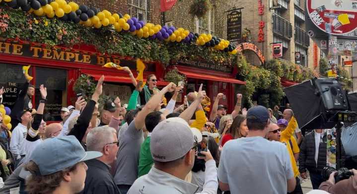 Pittsburgh Steelers fans invade Dublin for history