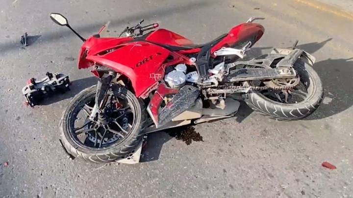 Motociclista pierde un dedo tras participar en accidente en Periférico LEA