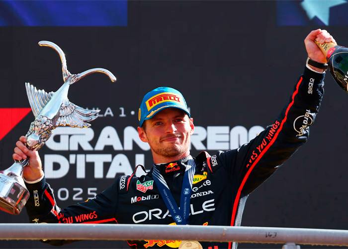 Max Verstappen, ganó el GP de Monza de F