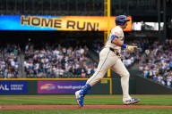 Raleigh breaks Mantle's switch-hitter record, ties Griffey's Mariners record with 55th and 56th HRs