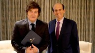 A horas del test electoral en Buenos Aires, Milei se reunió con inversores en Los Ángeles
