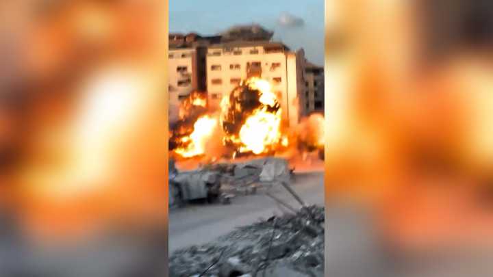 Israeli forces destroy another Gaza City apartment building
