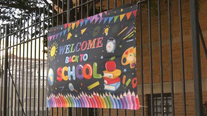 Catholic school students return to school after summer break