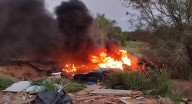 Incendio en terreno baldío provoca nubes negras al norte de Hermosillo