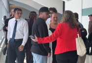 A Bronx judge loosened the conditions of a teen's release without bail when family and a priest showed up in court to support him on Monday