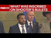Charlie Kirk Manhunt: What police found on shell casings left by suspected shooter
