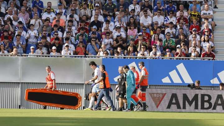 Radovanovic recibe el alta tras su golpe en la cabeza en el Real Zaragoza