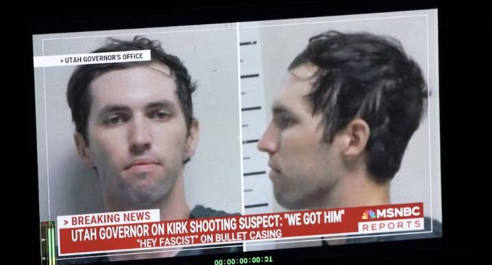 Acusado de asesinar a Charlie Kirk es identificado como Tyler Robinson, de 22 años: los mensajes grabados en munición