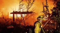 Quick-moving wildfire scorches historic California gold mining town, burning multiple homes